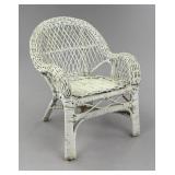 Miniature White Wicker Children
