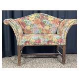 Floral Upholstered Settee