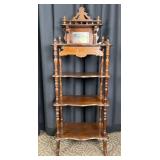 Victorian-Style Wooden Etagere