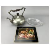 Baecker Metal Teapot with Relish Tray