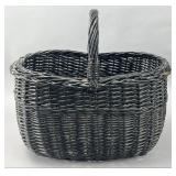 Woven Wicker Basket with Handle