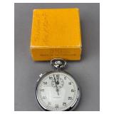 Chrome Stopwatch with Swiss Markings