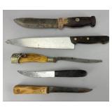 Set of 5 Vintage Knives