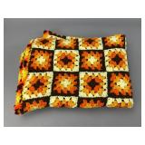 Crocheted Granny Square Blanket