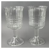 Faceted Glass Goblets