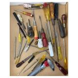 Assorted Screwdrivers and Hand Tools