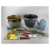 Garden Pot and Tools Set