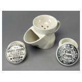 W. Woods Ceramic Tooth Paste and Cold Cream Set