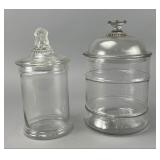 Set of Glass Apothecary Jars
