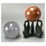 San Pacific Swan & Decorative Sphere Set