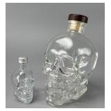 Crystal Head Skull Glass Bottles