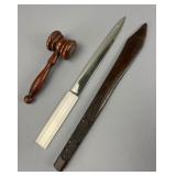 Wood and Metal Office Tools Set