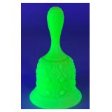 Fenton Uranium Glass Bell