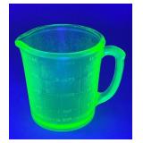 Uranium Glass Measuring Cup 1 Quart