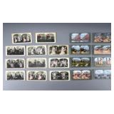 19 Stereoview Cards, Alaska Scenery & Wedding Day