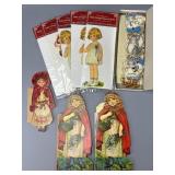 Assorted Paper Dolls and Greeting Cards