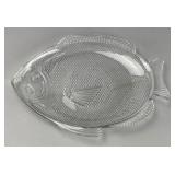 Glass Fish-Shaped Serving Dish