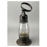 Antique Metal Ghost Lantern with Glass Globe