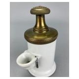 N. K. Wells Ceramic and Brass Pump