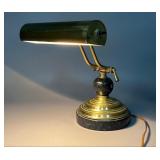 Brass and Marble Desk Lamp