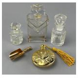 Glass Bottles and Metal Accessories