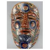 Hand-Painted Ceramic Pottery Mask