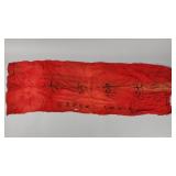 Inscribed Japanese Silk Sash (1941)