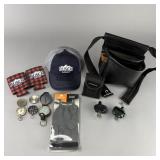 Mixed Fishing/Outdoors Lot - Compasses, Gloves...