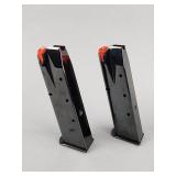 Two Beretta 92/M9 Type 9mm Pistol Magazines