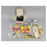 Assorted Fishing Tackle Lot: Lures, Bobbers & More