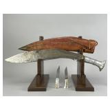 Nepalese Kukri-Style Knife Set