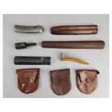 Vintage Gun Parts, Wood Stocks & Leather Pouches