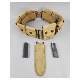 WWI US 1918 Mounted Belt Rig Grouping 2 Magazines