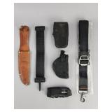 Pouches, Holsters, Straps, and Sheath
