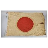 WWII Era Japanese Silk Hinomaru Flag