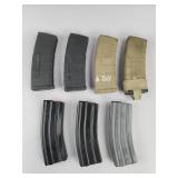 Seven 30 Round 5.56x45mm/.223 Magazines