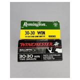 Variety Of .30-30 Ammunition 40 Rounds