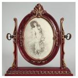 Victorian Style Oval Cheval Pivoting Resin Frame