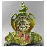 Royal Bonn Ansonia Porcelain Mantel Clock