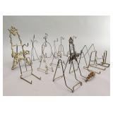 Assorted Metal Display Easels, 13