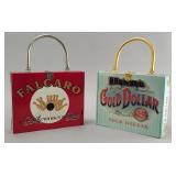 Pair of Novelty Cigar Box Handbags