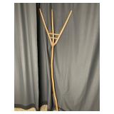 Vintage Three-Tine Wooden Hay Fork