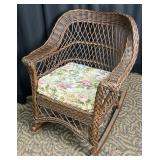 Antique Wicker Rocking Chair