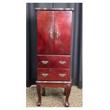 Queen Anne-Style Standing Jewelry Armoire