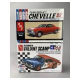 AMT 1/25 Chevelle and Valiant Model Kits