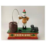 Trick Dog Cast-Metal Mechanical Bank