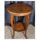 Wolverine Oak Two-Tier Lamp Table