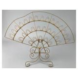 Vintage Fan-Form Wire Greeting Card Holder