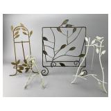 Four Decorative Metal Display Easels