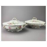 Royal Saxony & Limoges Covered Dishes